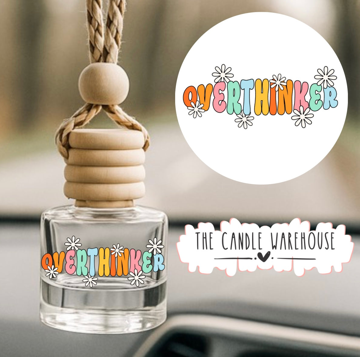 Overthinker Hanging Car Diffuser