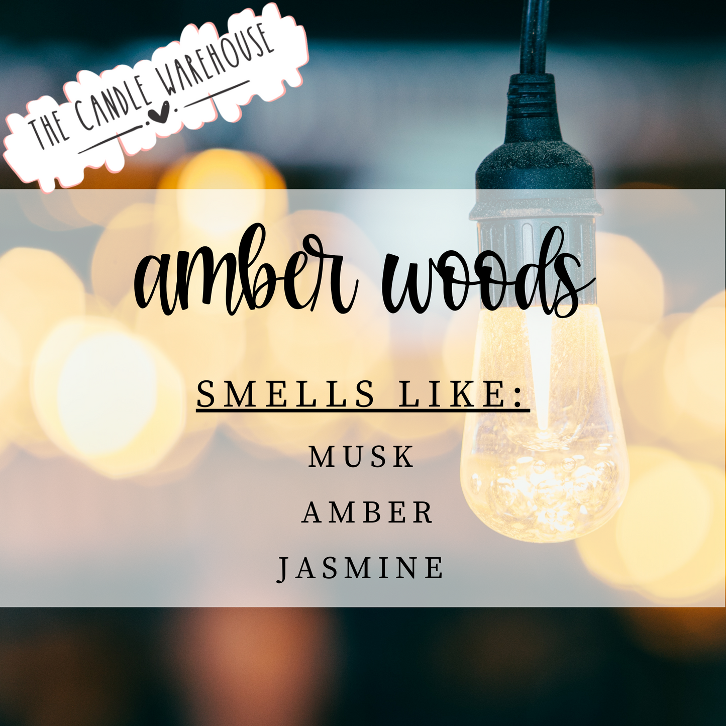 Amber Woods 8 oz Candle