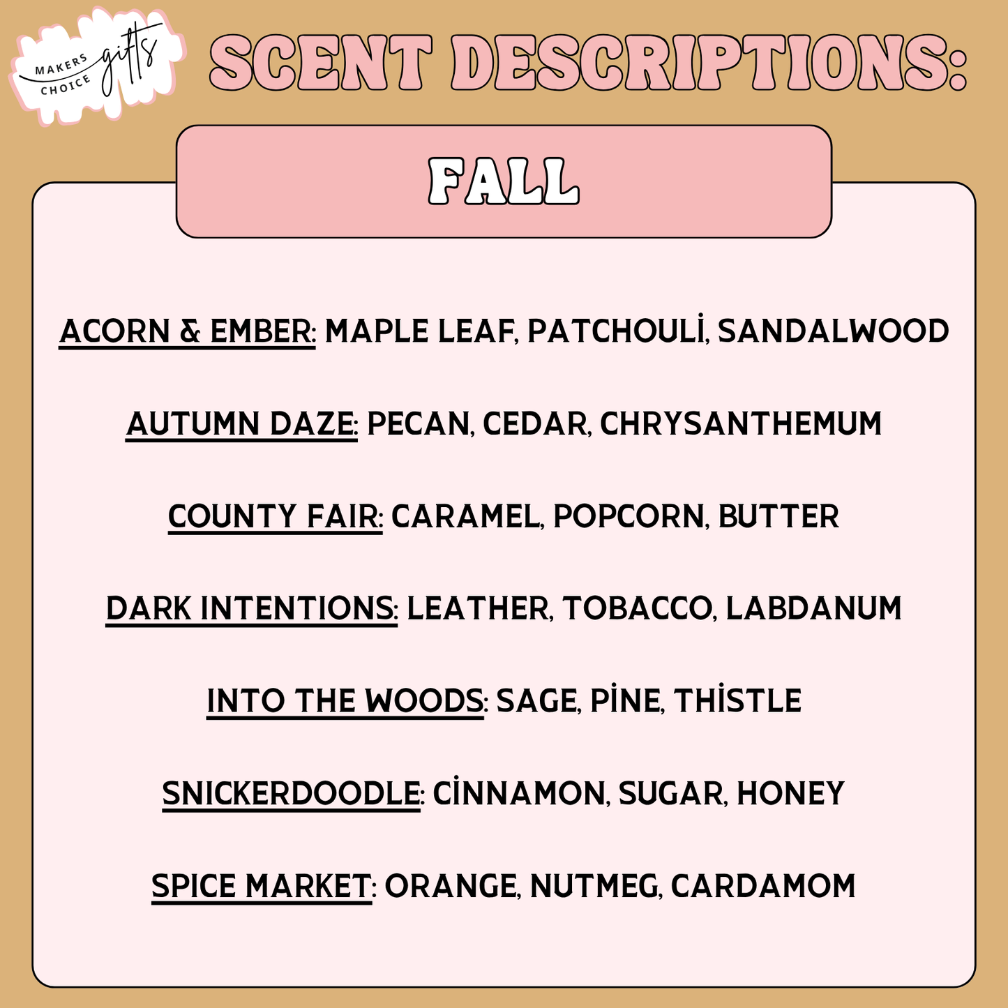 Fall Car Diffusers - Warm & Woodsy