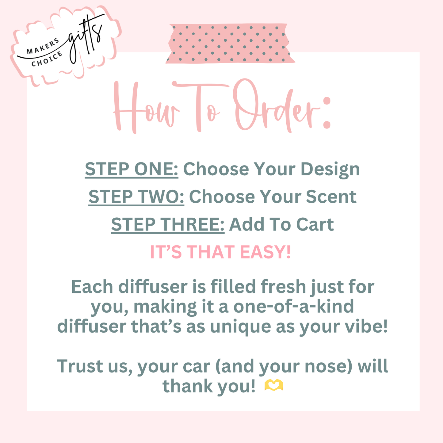 Classic Car Diffusers - Bridal Edition