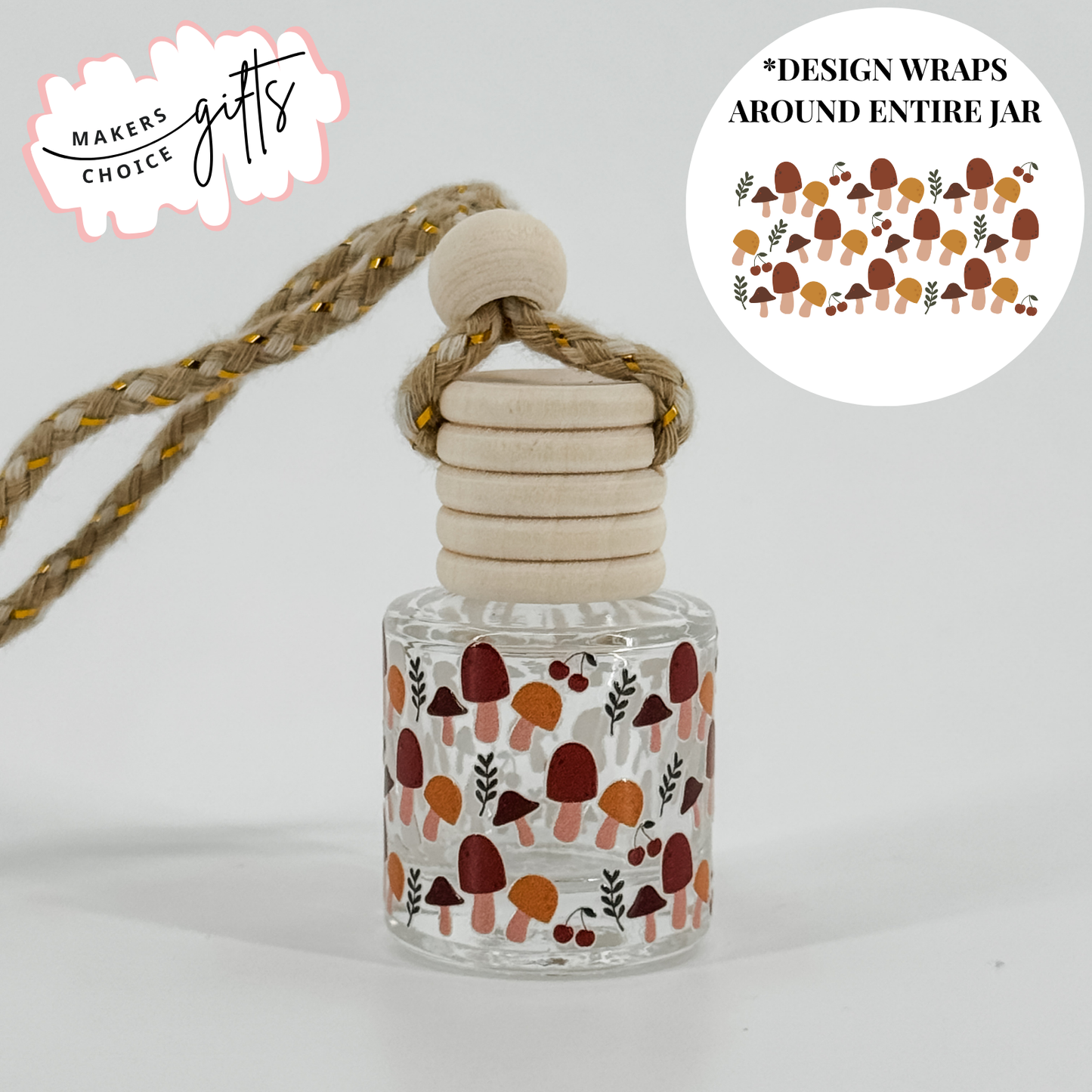 Fall Car Diffusers - Cozy Wrap-Around Designs