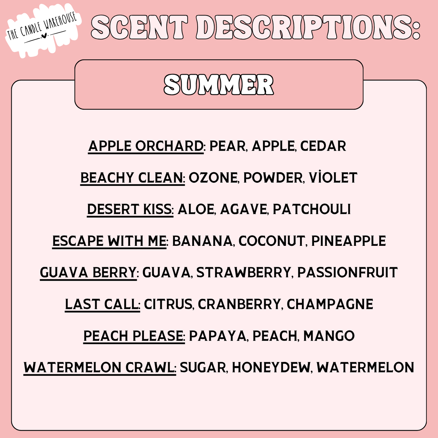 4oz Signature Spring & Summer Candles
