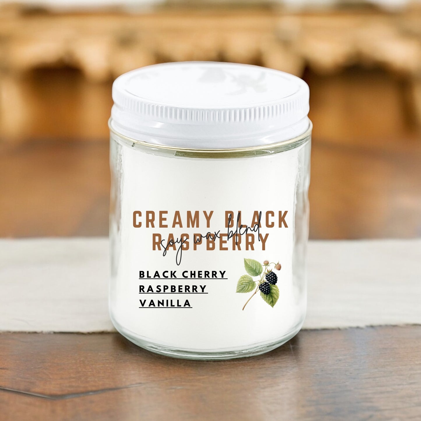 Creamy Black Raspberry 8 oz Candle