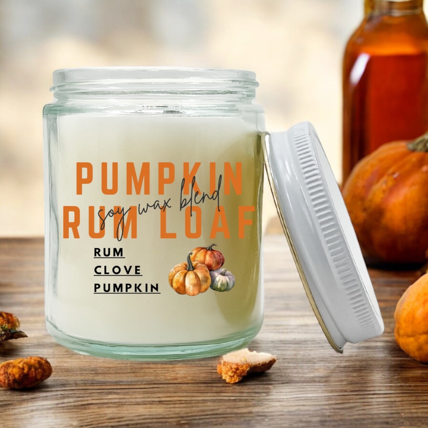 Pumpkin Rum Loaf 4 oz Candle