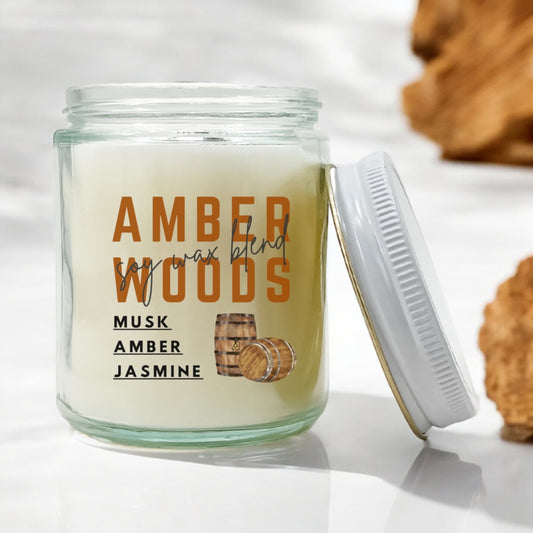 Amber Woods 4 oz Candle