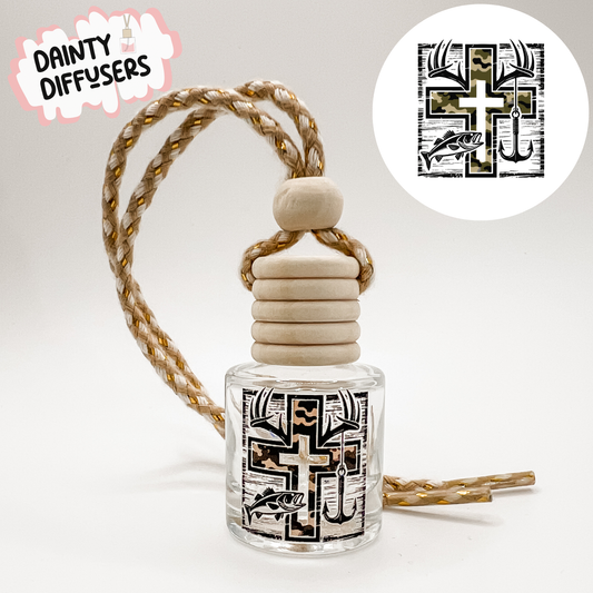 Camo Cross Car Diffuser