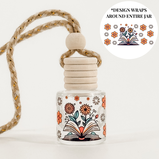 Books Sprouting Flowers Car Diffuser