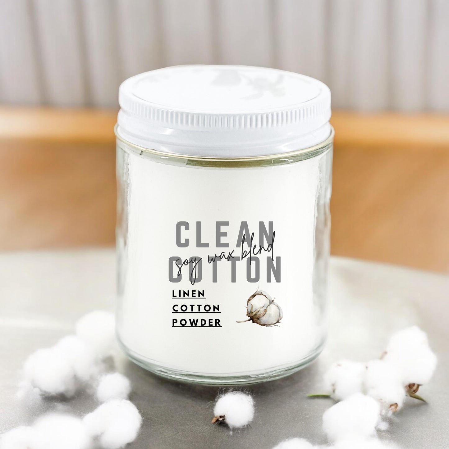 Clean Cotton 8 oz Candle