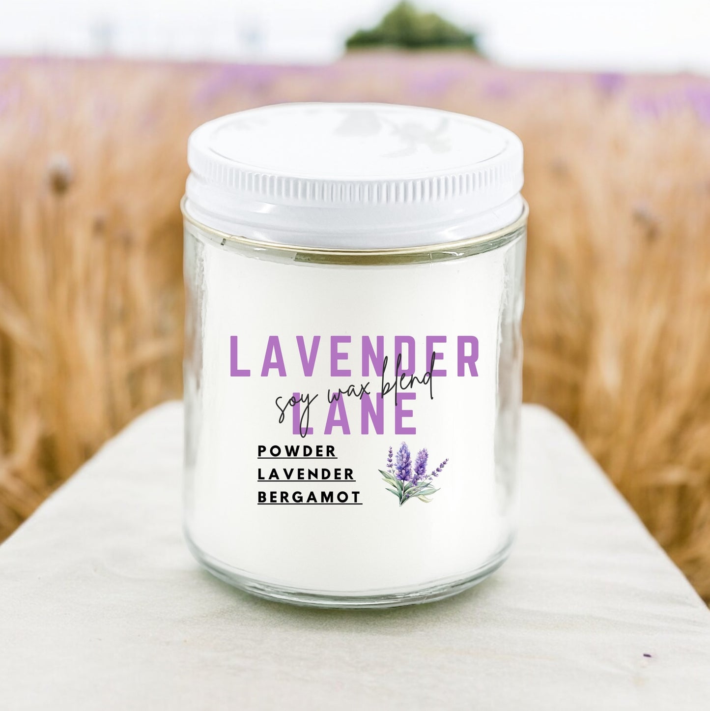 Lavender Lane 8 oz Candle