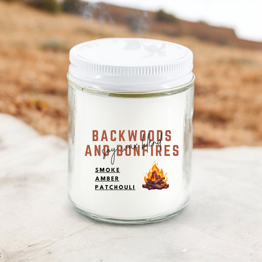 Backwoods and Bonfires 8 oz Candle