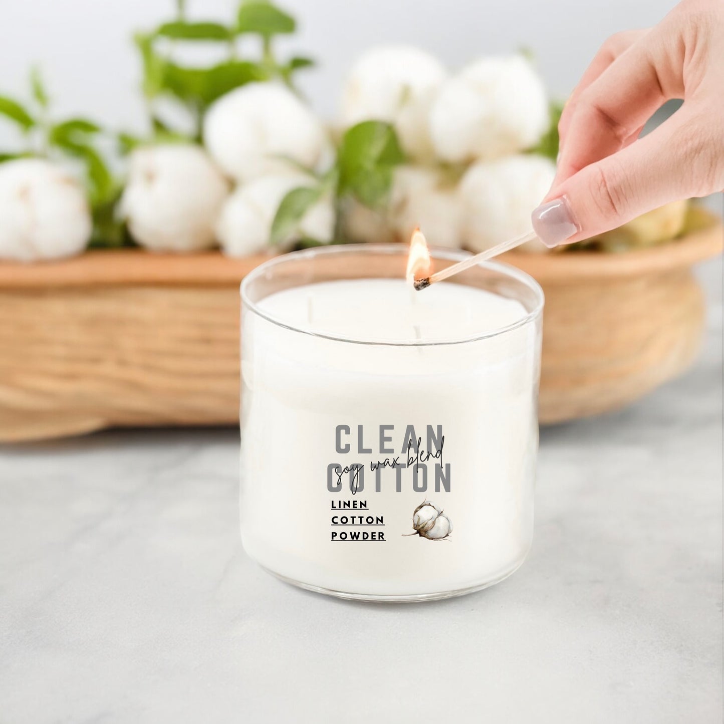 Clean Cotton 3-Wick Candle