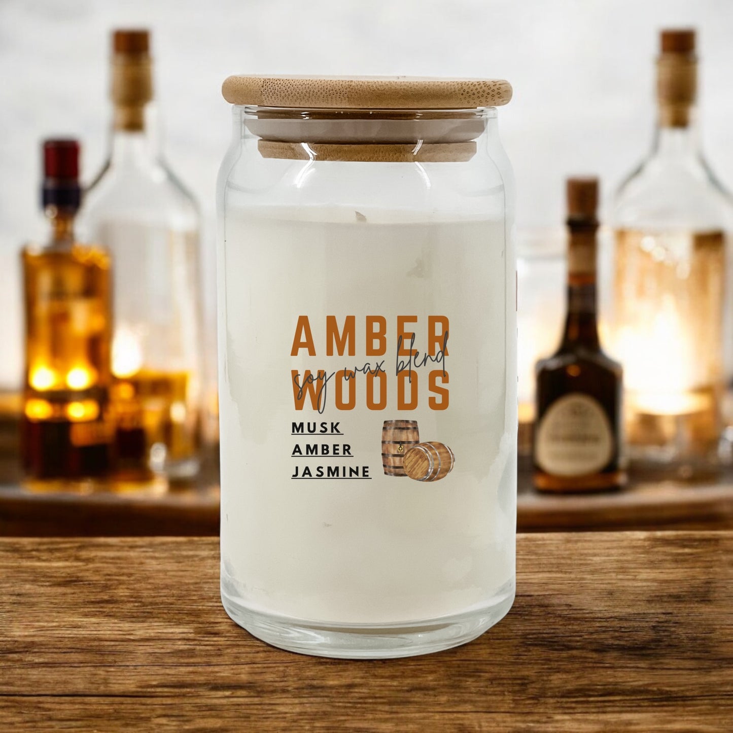 Amber Woods 16 oz Candle