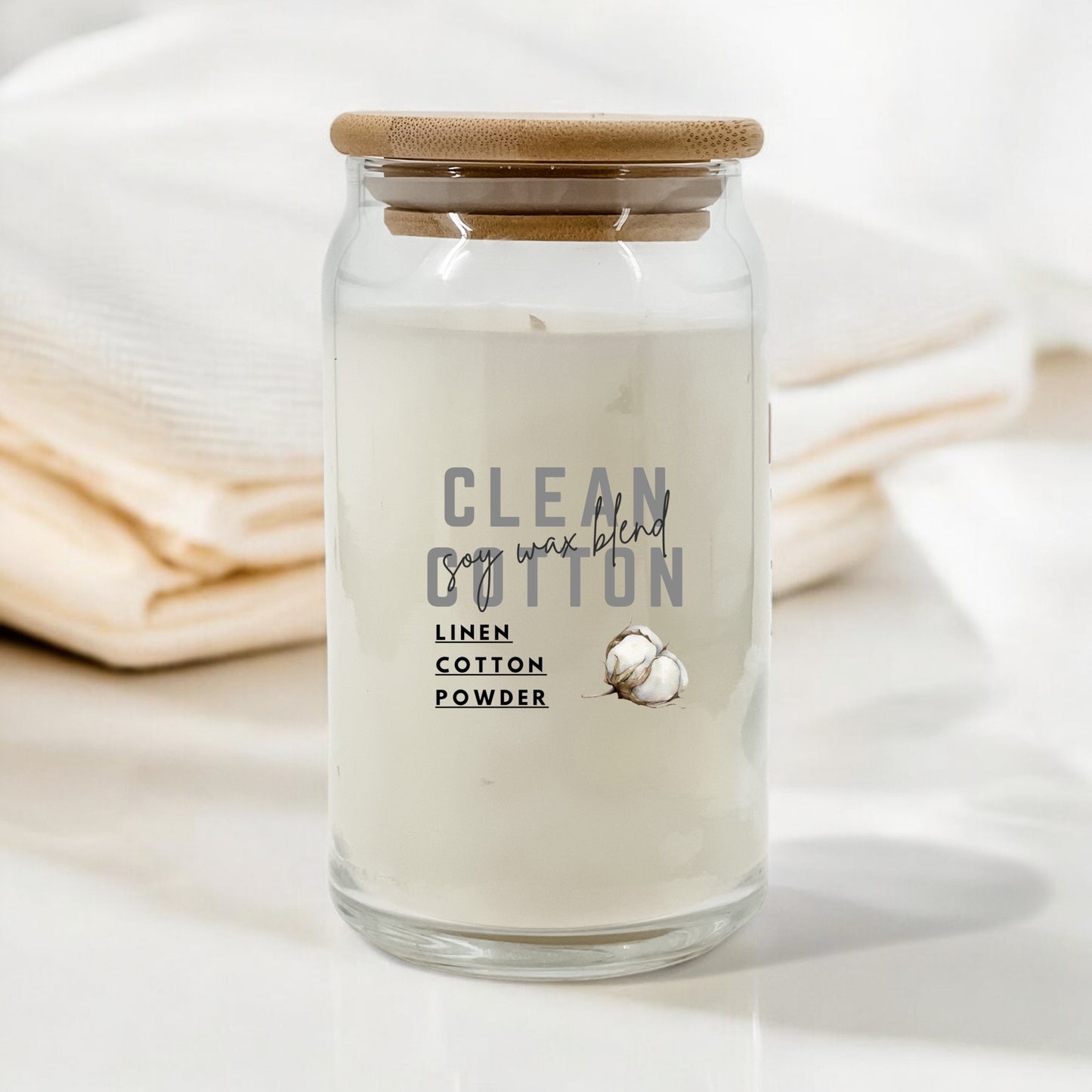 Clean Cotton 16 oz Candle