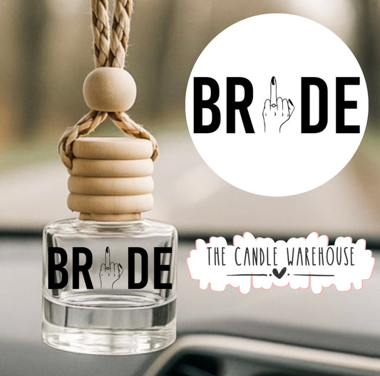 Bride Middle Finger Hanging Car Diffuser