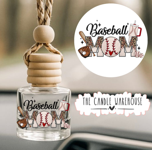 Baseball Mom Hanging Car Diffuser