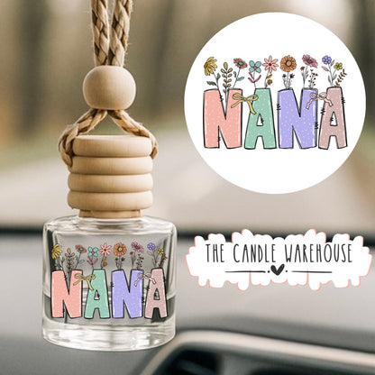 Nana Flowers Hanging Car Diffuser
