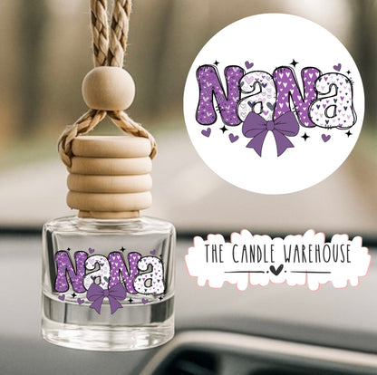 Purple NANA Hanging Car Diffuser