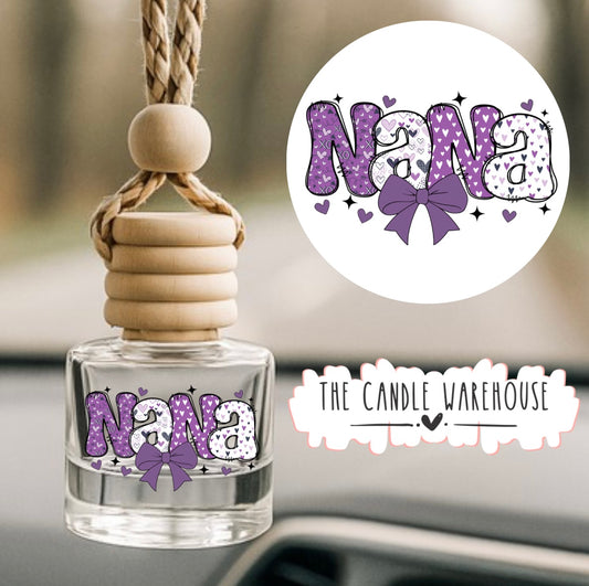 Purple NANA Hanging Car Diffuser