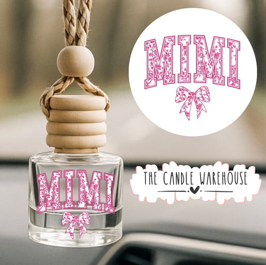 Pink Floral MIMI Hanging Car Diffuser