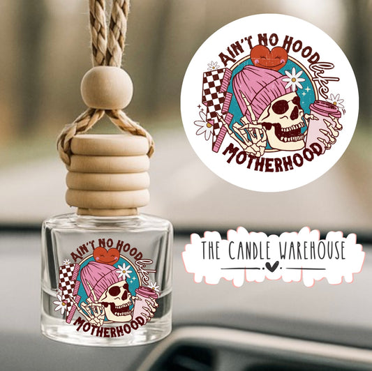 Aint No Hood Skull & Beanie Hanging Car Diffuser