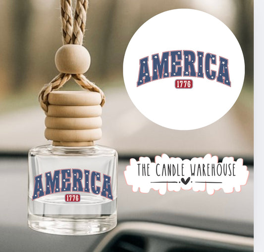America 1776 Hanging Car Diffuser