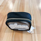 Varsity Letter Patch Clear Pouch Bag- Black Glam