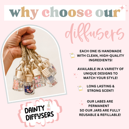 Consider How The Wildflowers Grow Car Diffuser