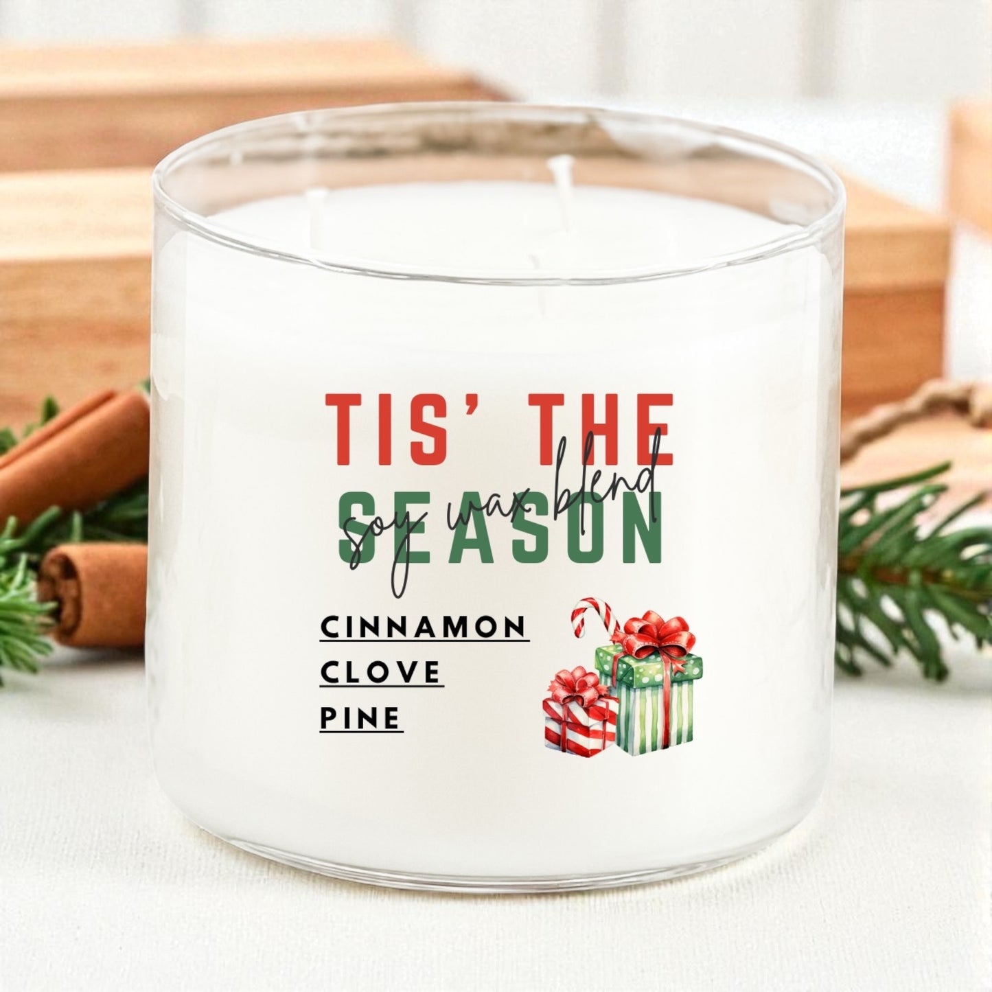 Tis' The Season 3-Wick Candle
