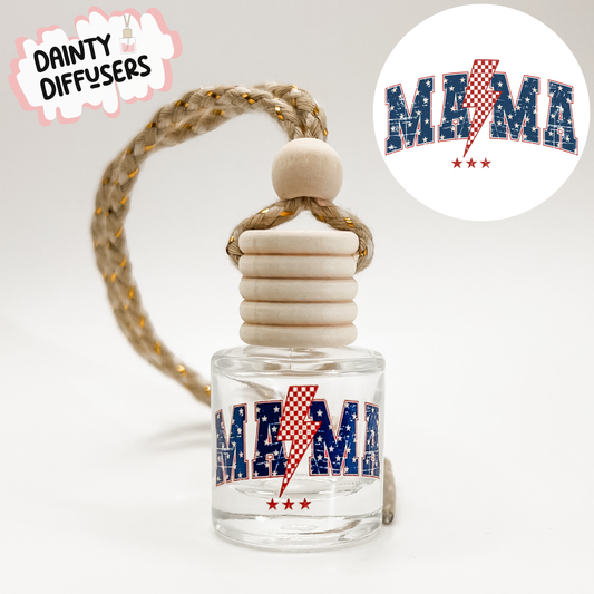 American Lightening Bolt Mama Car Diffuser