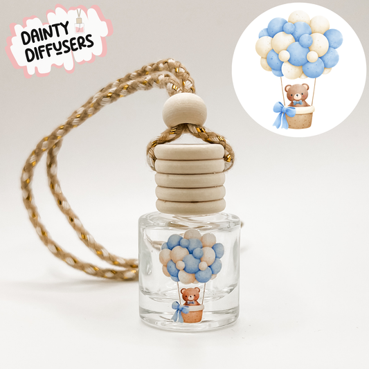 Blue Hot Air Balloon Car Diffuser