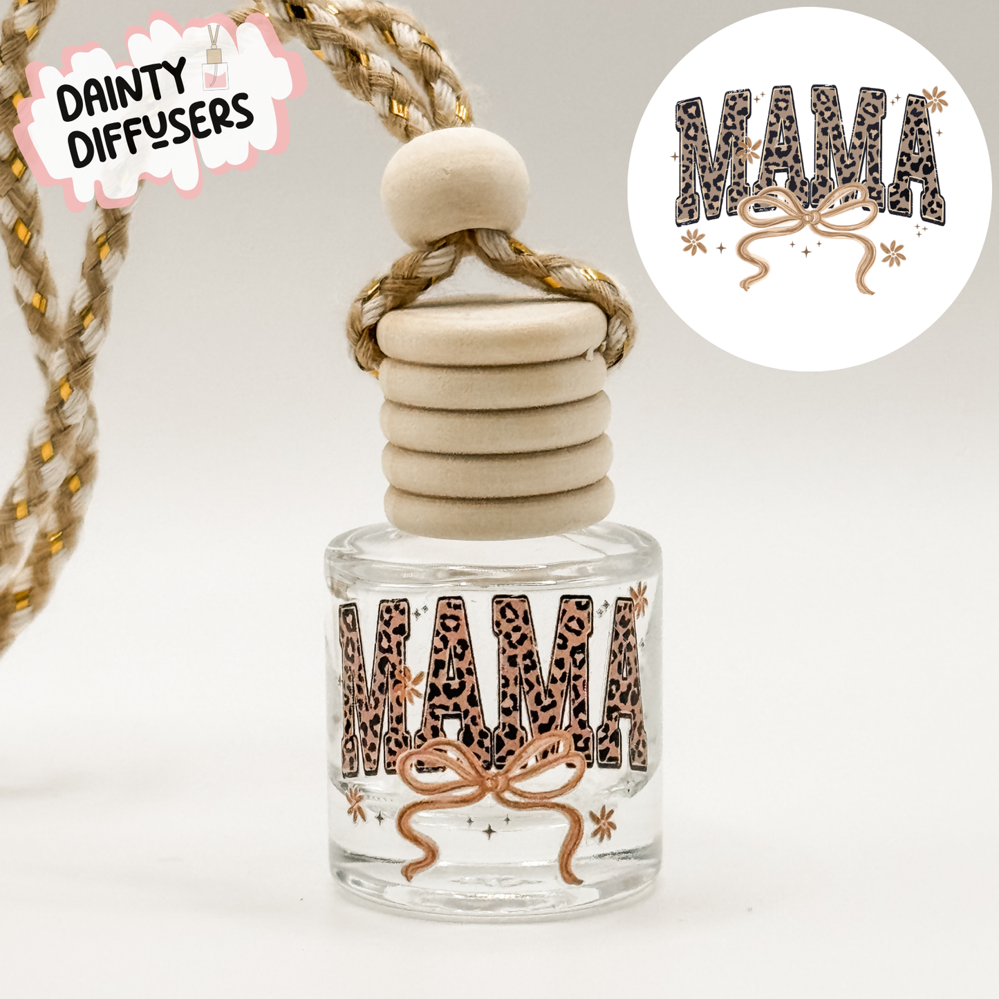 Cheetah Print Mama Car Diffuser