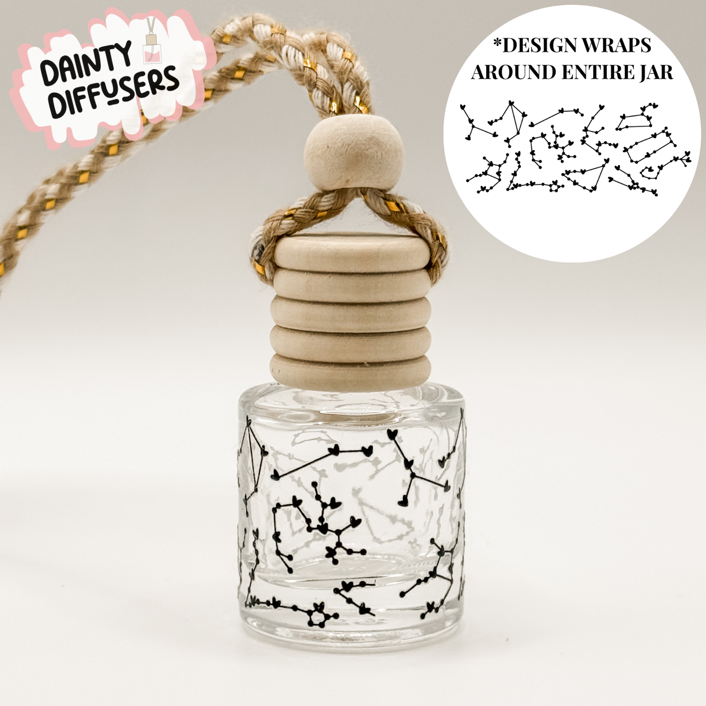 Constellation Wrap-Around Car Diffuser