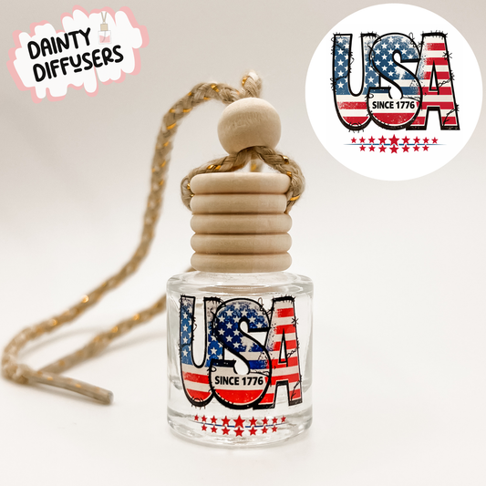 Flag Design USA Car Diffuser