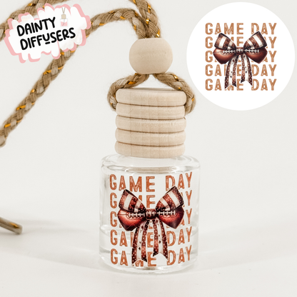 Game Day W/ Football Bow Car Diffuser