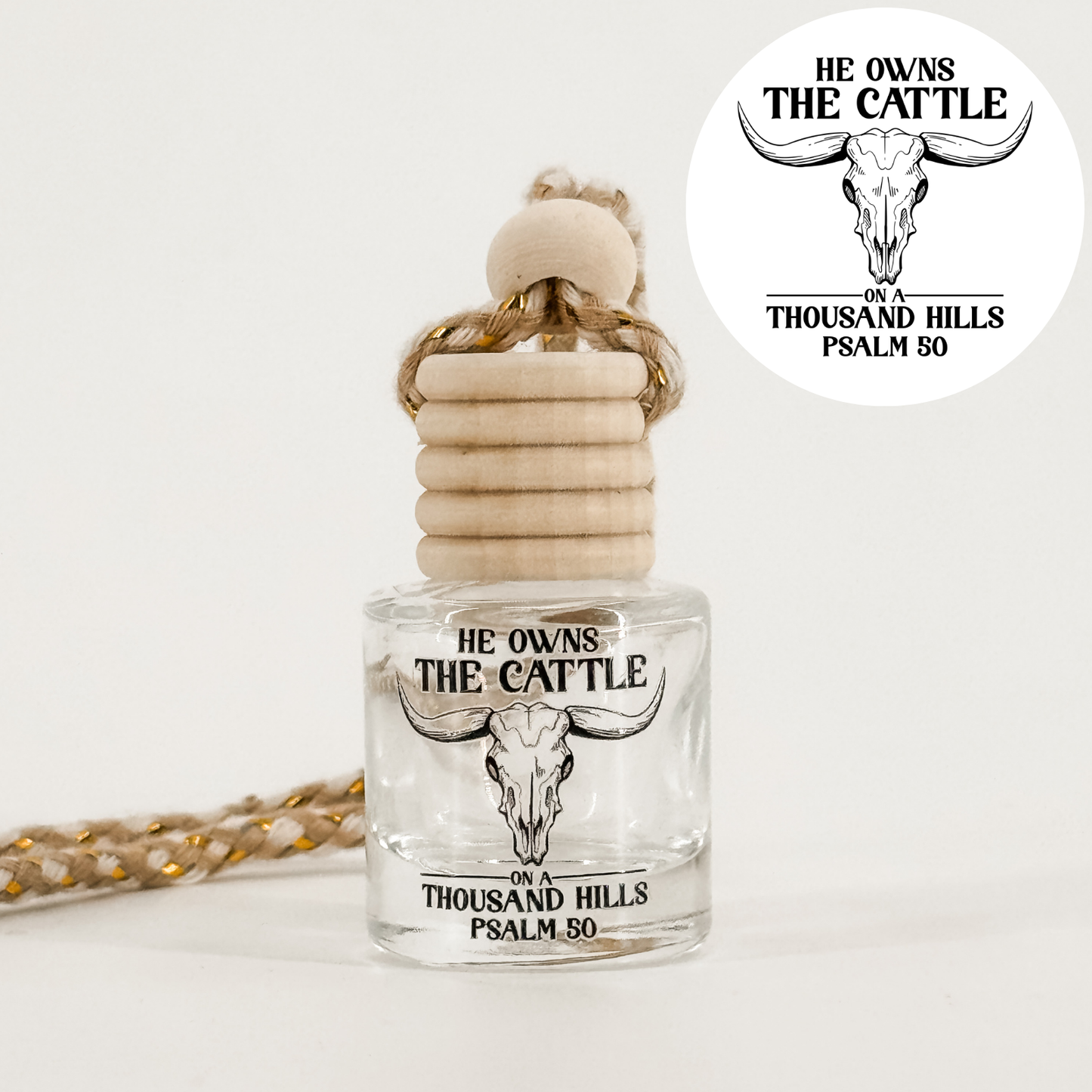 He Owns The Cattle On A Thousand Hills Car Diffuser