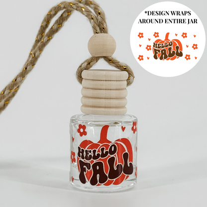 Hello Fall Pumpkin Car Diffuser