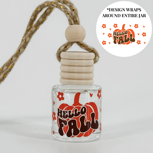 Hello Fall Pumpkin Car Diffuser