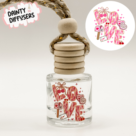 Pink Love Car Diffuser