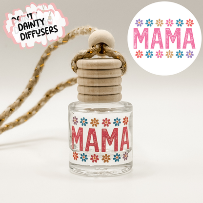 Pink Mama W/ Flowers Car Diffuser