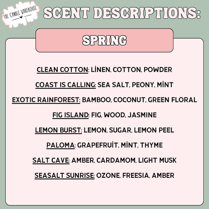 4oz Signature Spring & Summer Candles