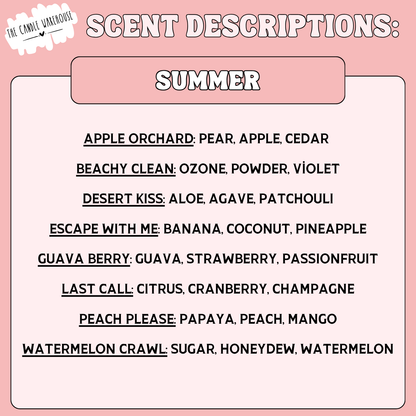 4oz Signature Spring & Summer Candles