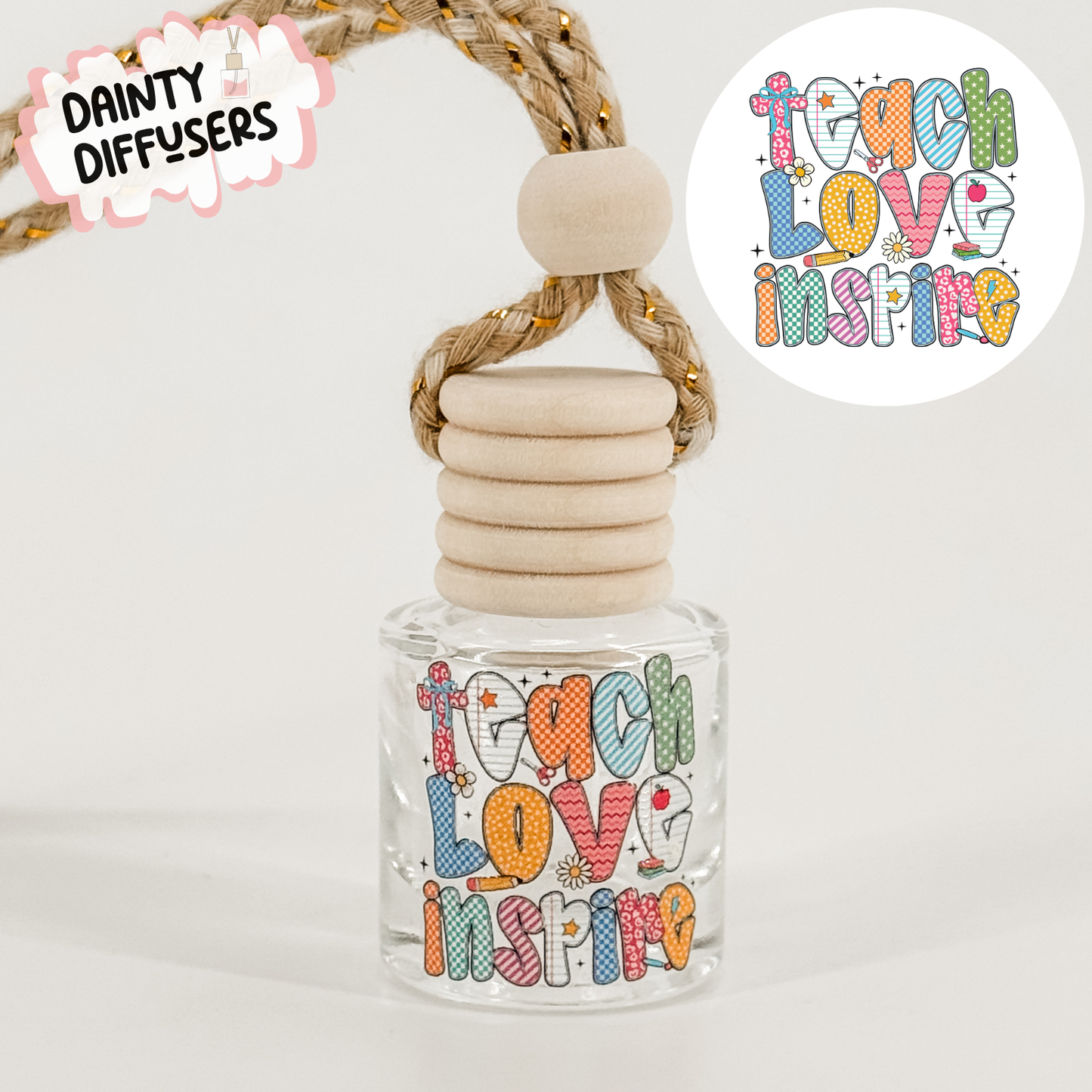 Teach, Love, Inspire Car Diffuser