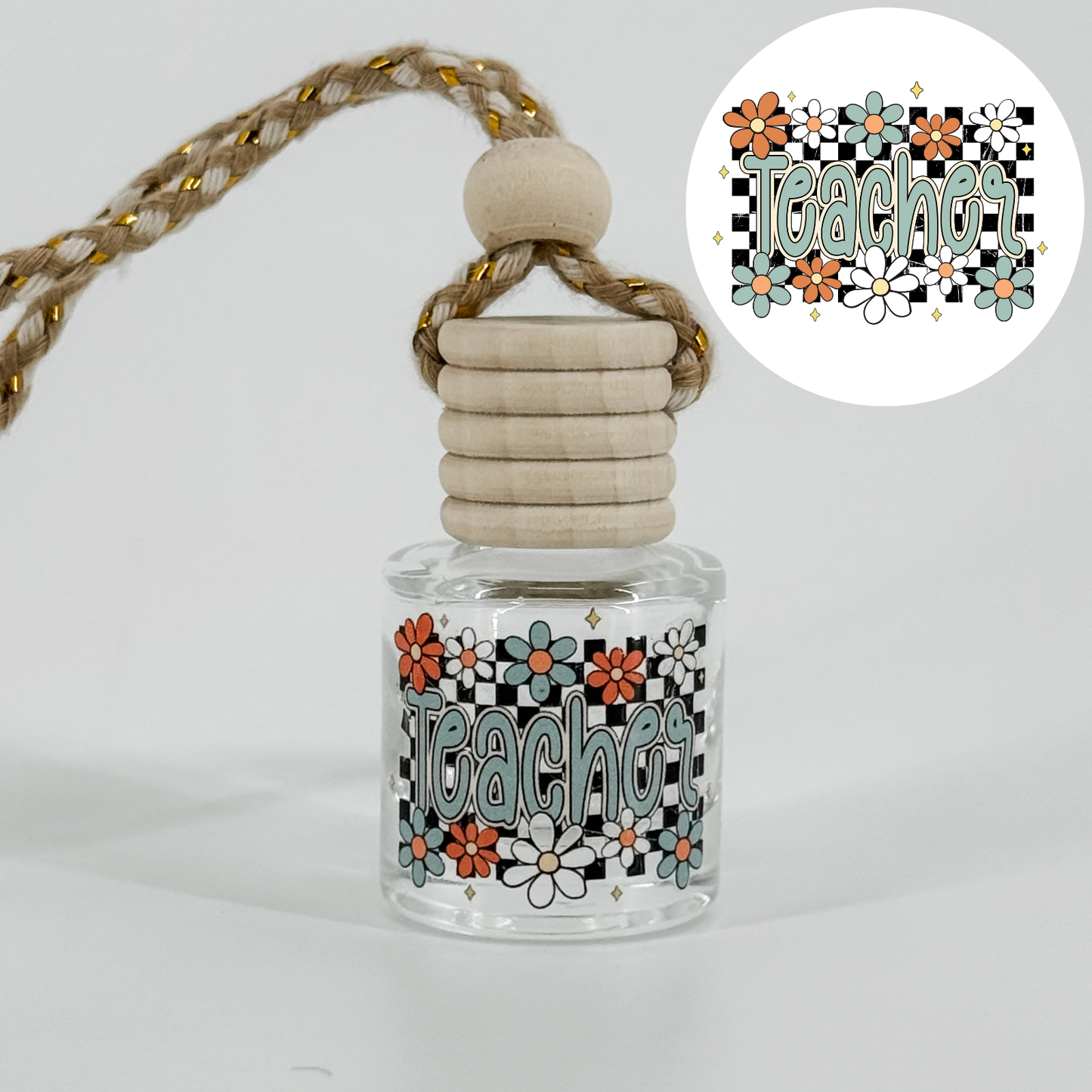 Turquoise Teacher Car Diffuser