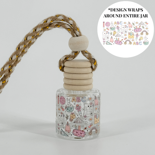 Teacher Collage Wrap-Around Car Diffuser