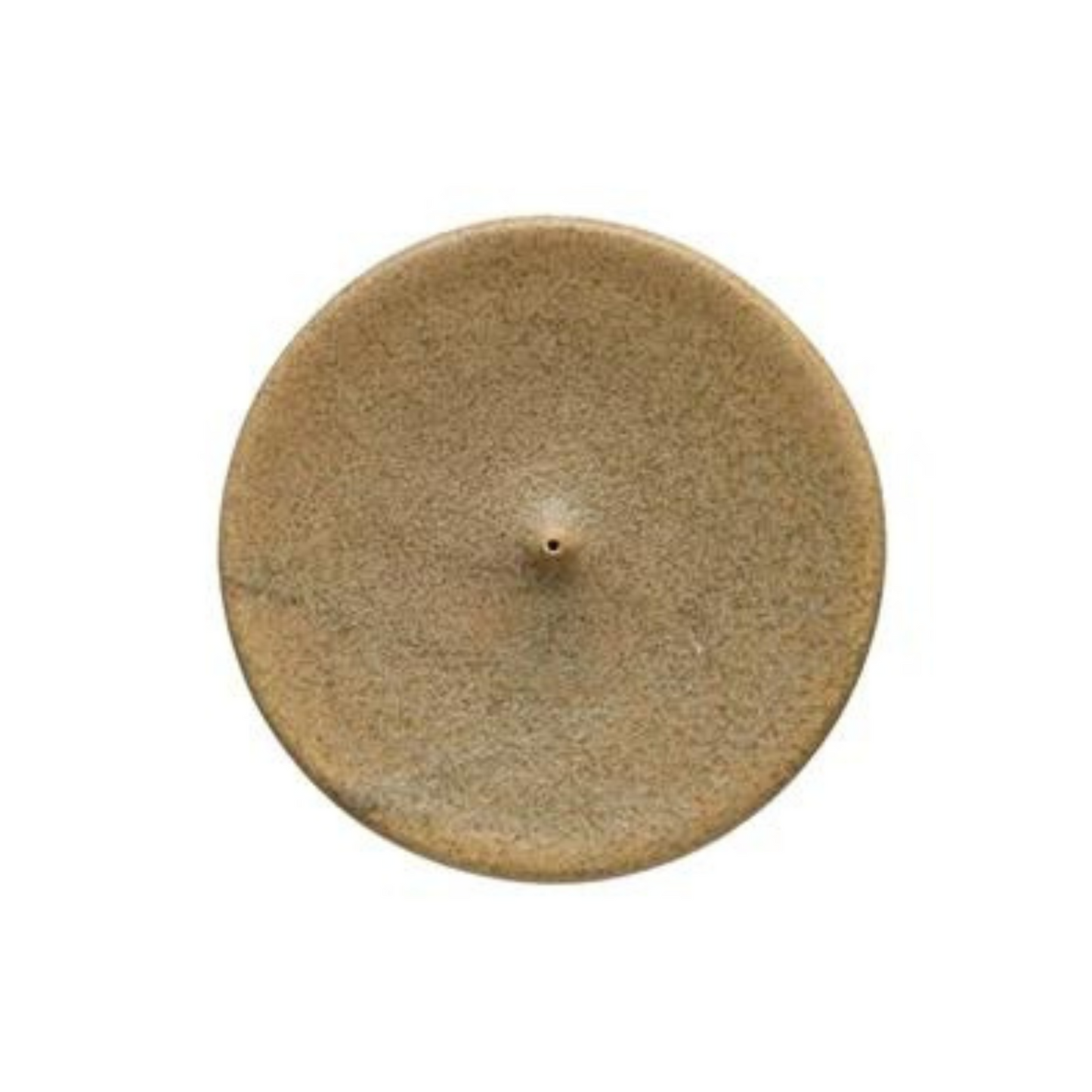 Round Stoneware Incense Holder- Speckled Tan