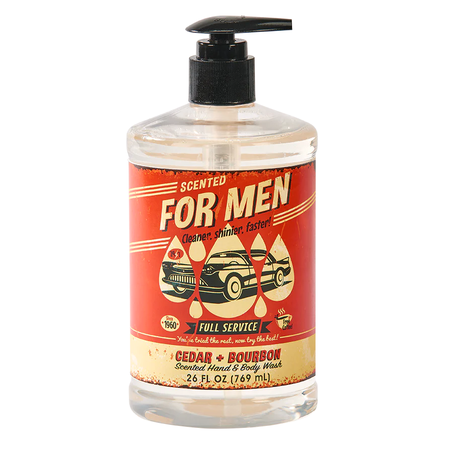 For Men Body Wash- Cedar + Bourbon