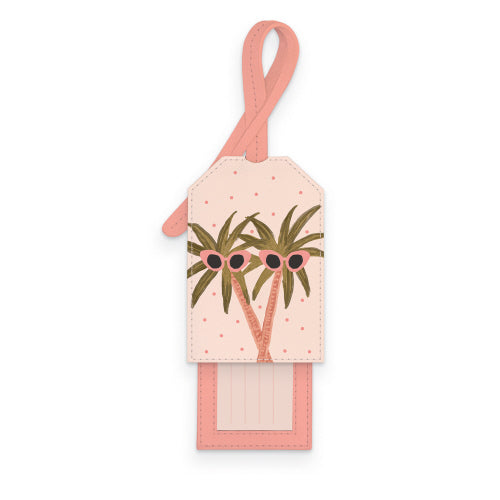 Sunny Palms Slide-Out Luggage Tag