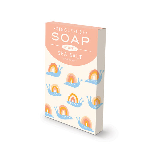 Single Use Soap Sheets- Rainbow Snails
