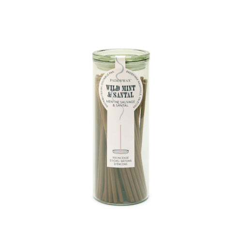 Green Incense Sticks- Wild Mint & Santal